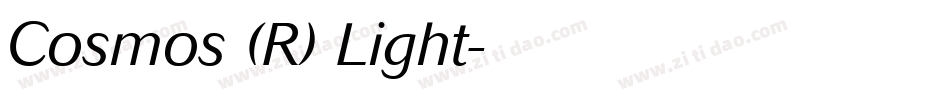 Cosmos (R) Light字体转换